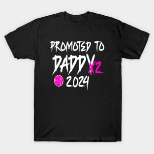 Soon To Be Daddy Promoted To Daddy Est 2024 T-Shirt